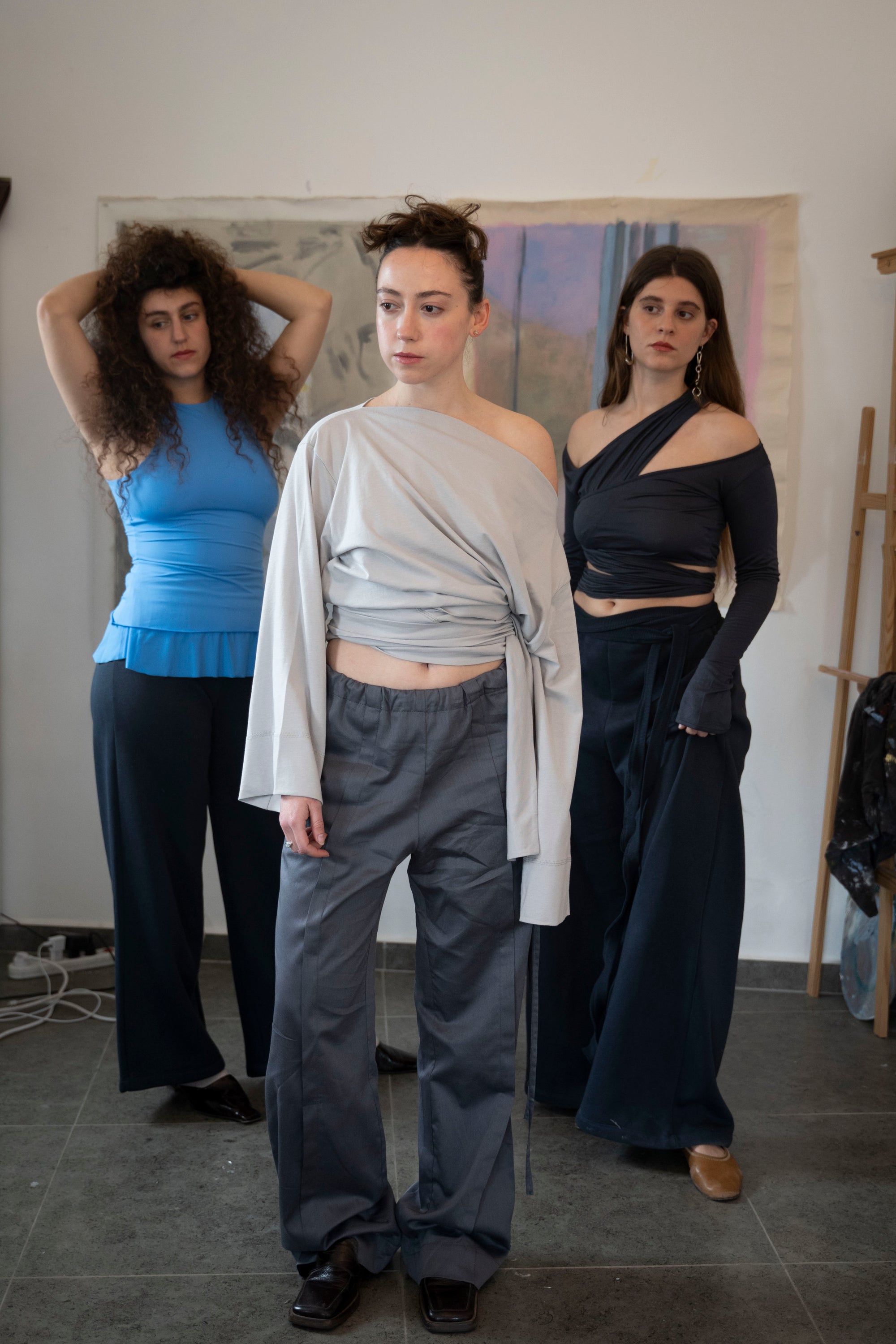 Upside down wrap Tee- Ice