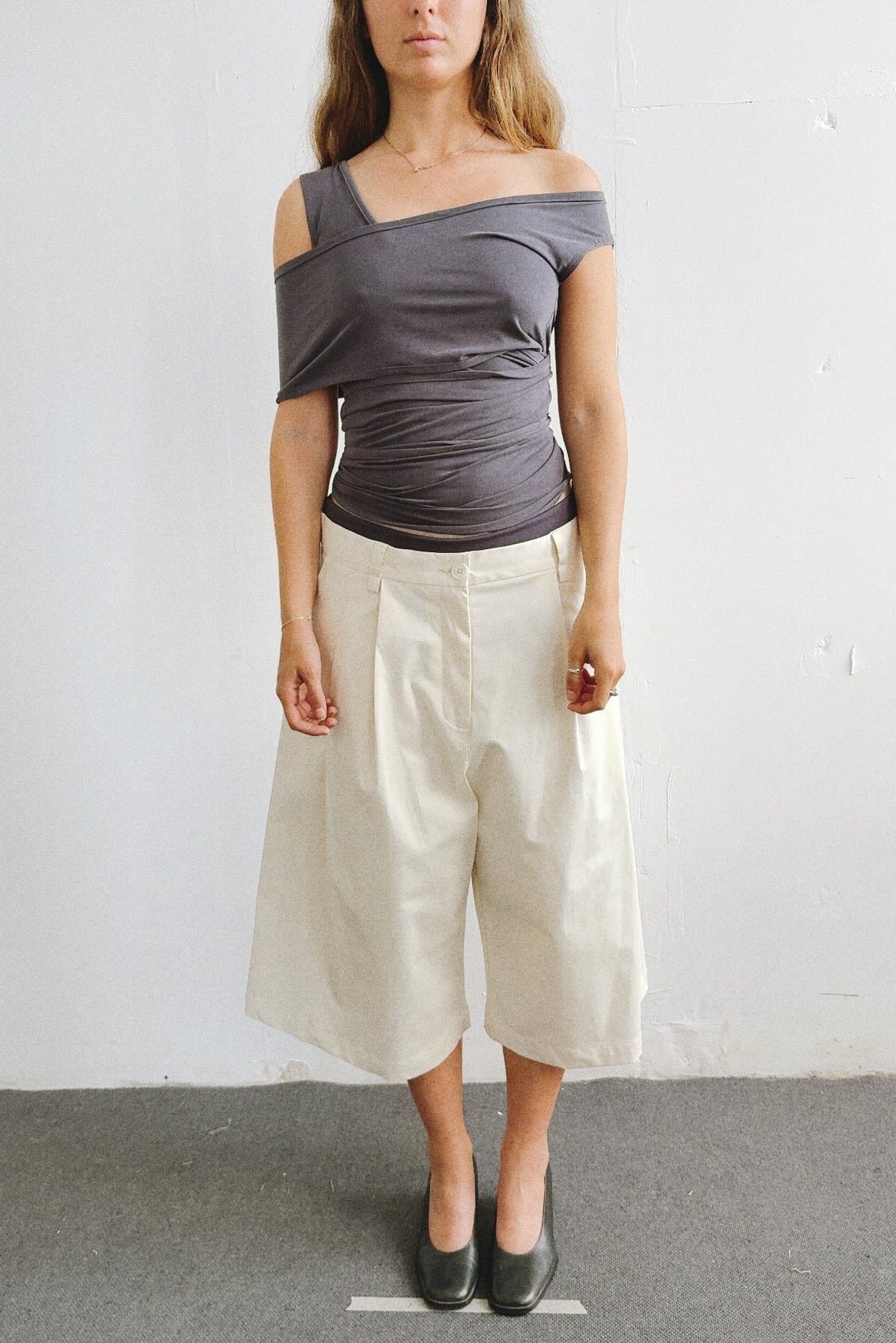 Wrap Tank- Gray Cupro