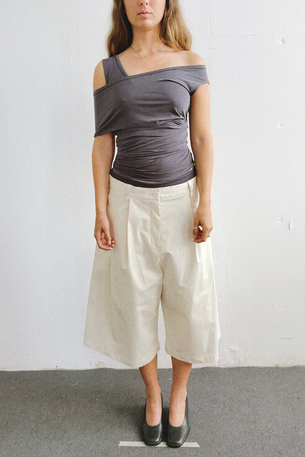 Wrap Tank- Gray Cupro