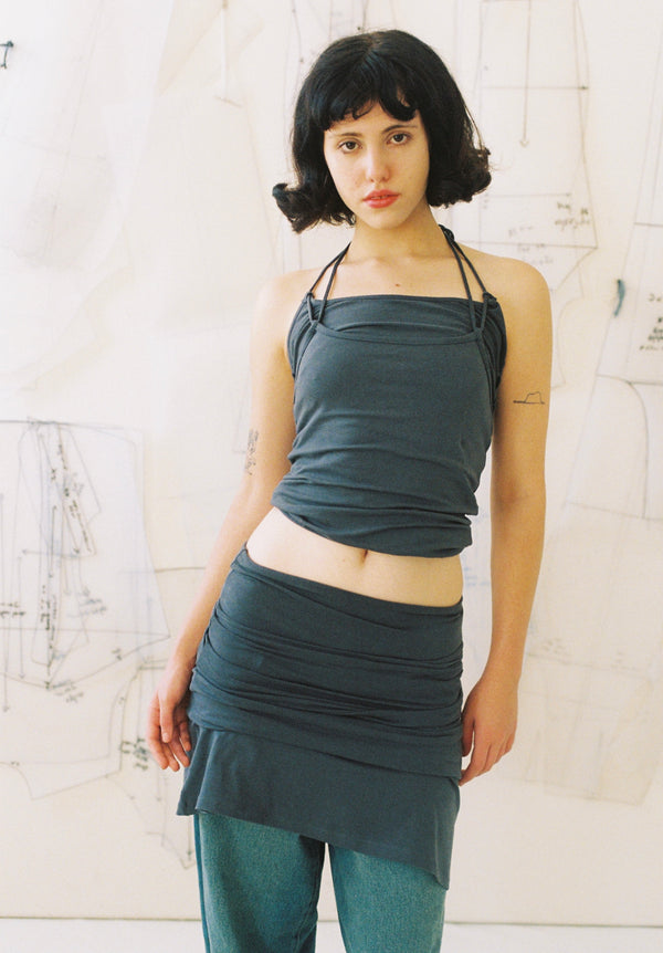 Adaptable Spaghetti Tank- Gray