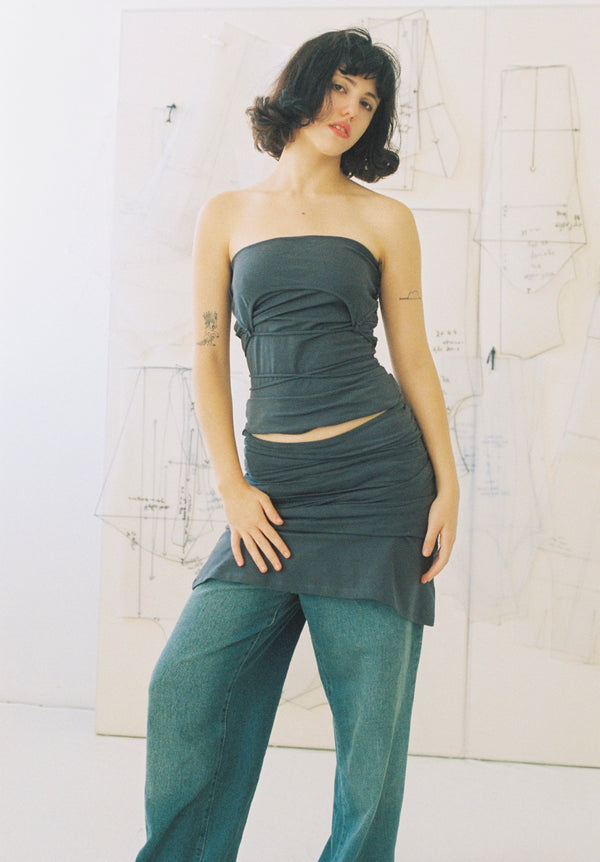 Adaptable Spaghetti Tank- Gray