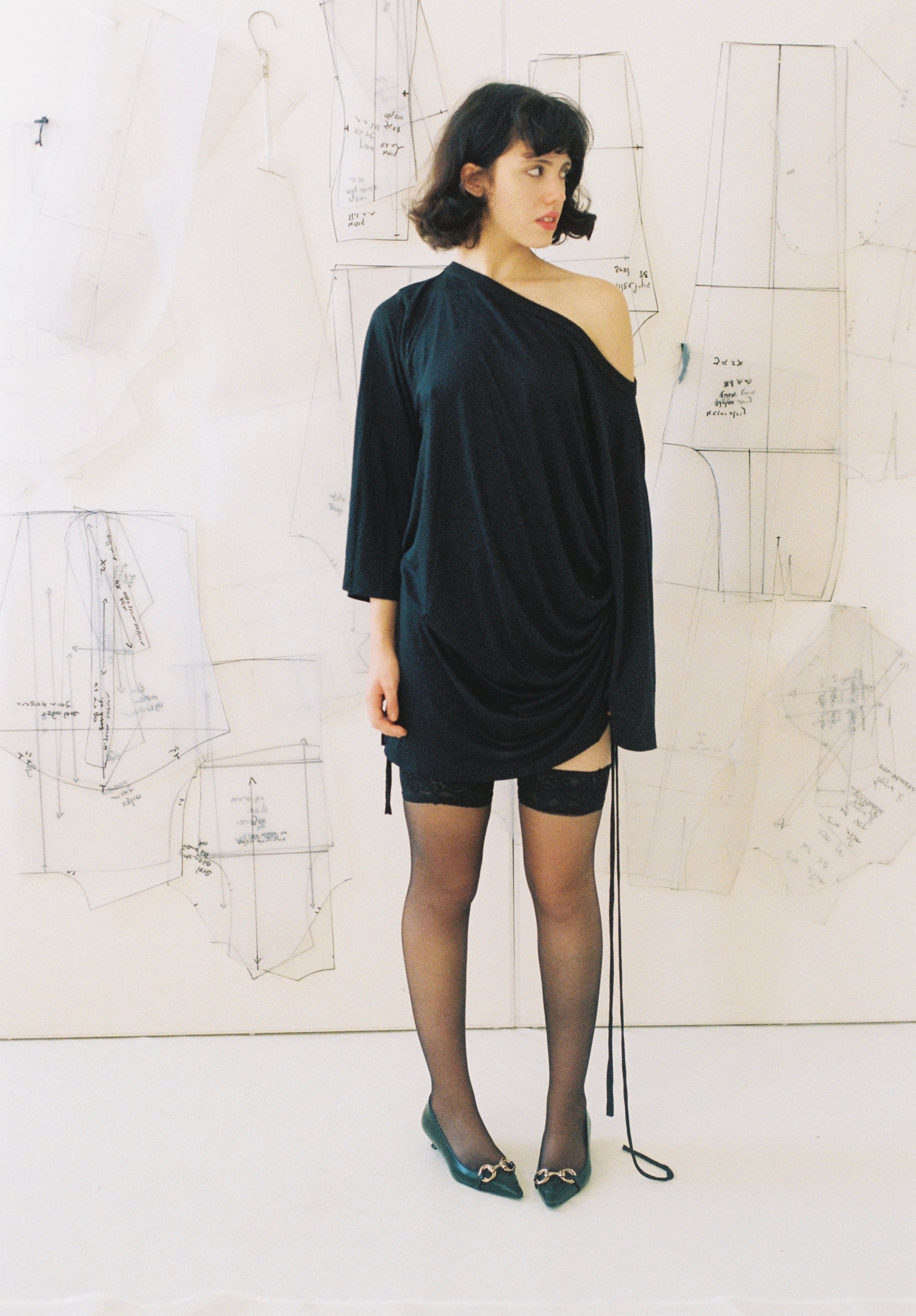 Playground Mini Tee Dress - Black