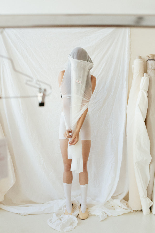 Double L.S- White Mesh