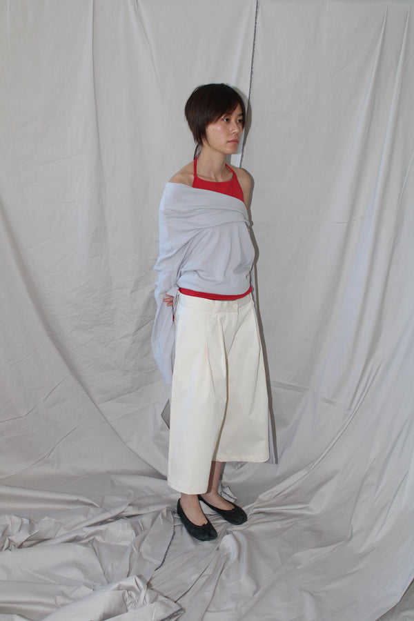 Wide tailored bermuda- Heavyweight Cotton