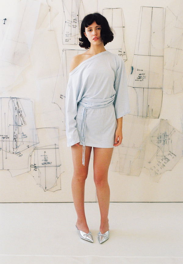 Playground Mini Tee Dress - Baby Blue