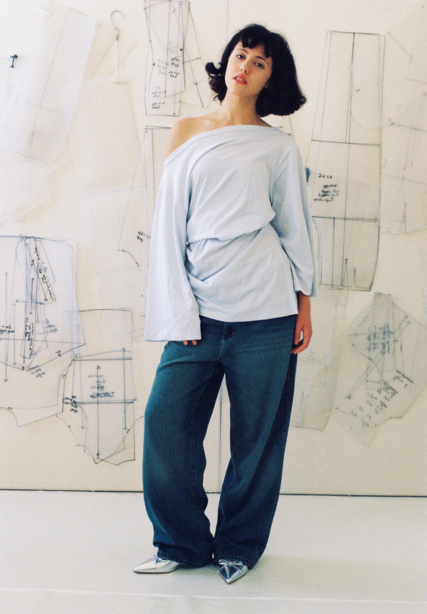 Playground Mini Tee Dress - Baby Blue