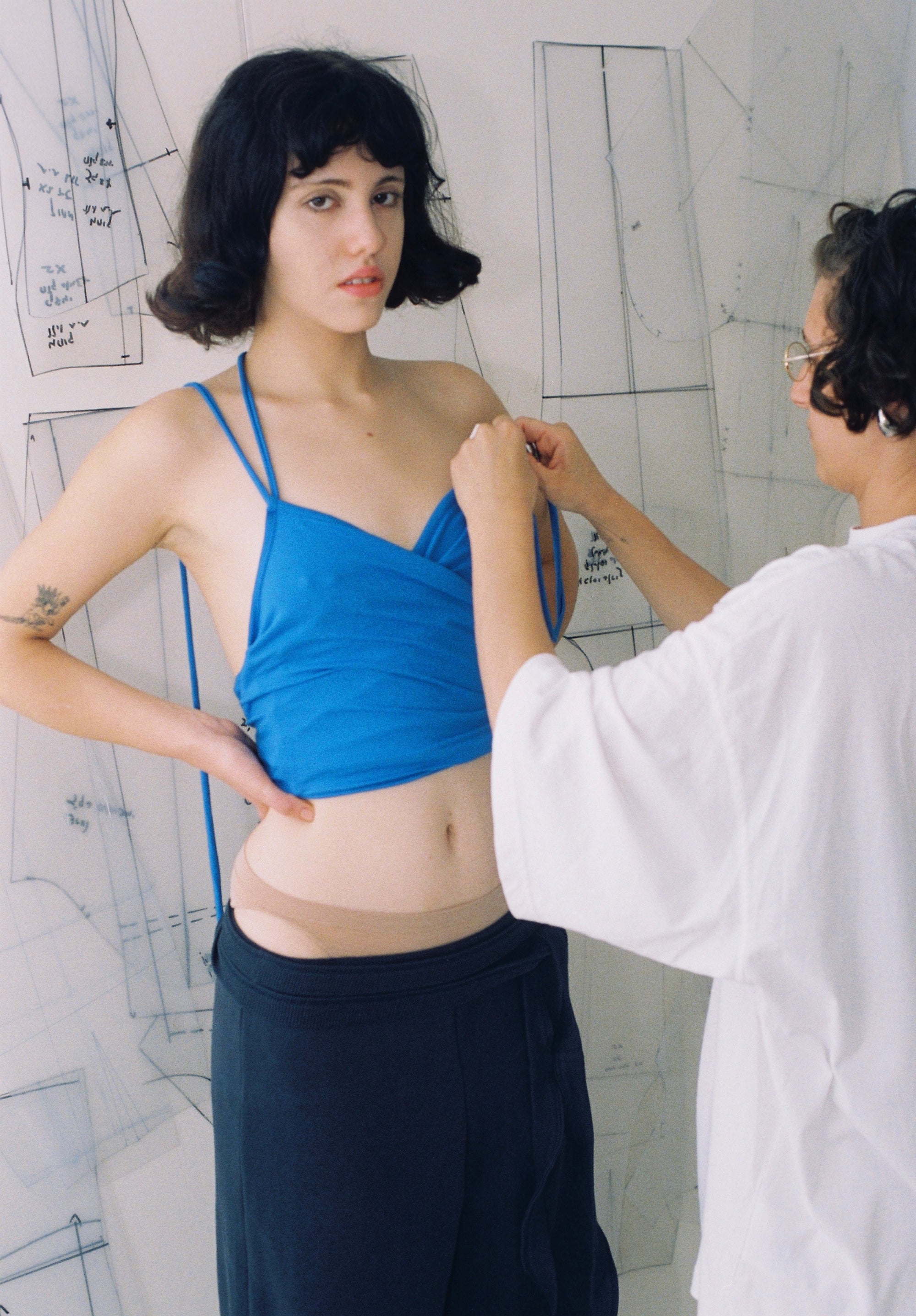 Adaptable Spaghetti Tank- Blue