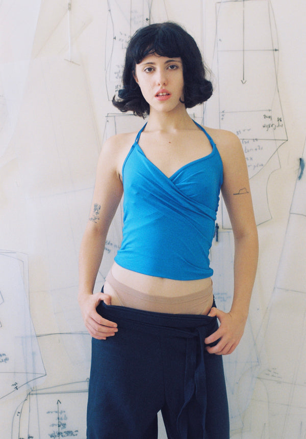Adaptable Spaghetti Tank- Blue