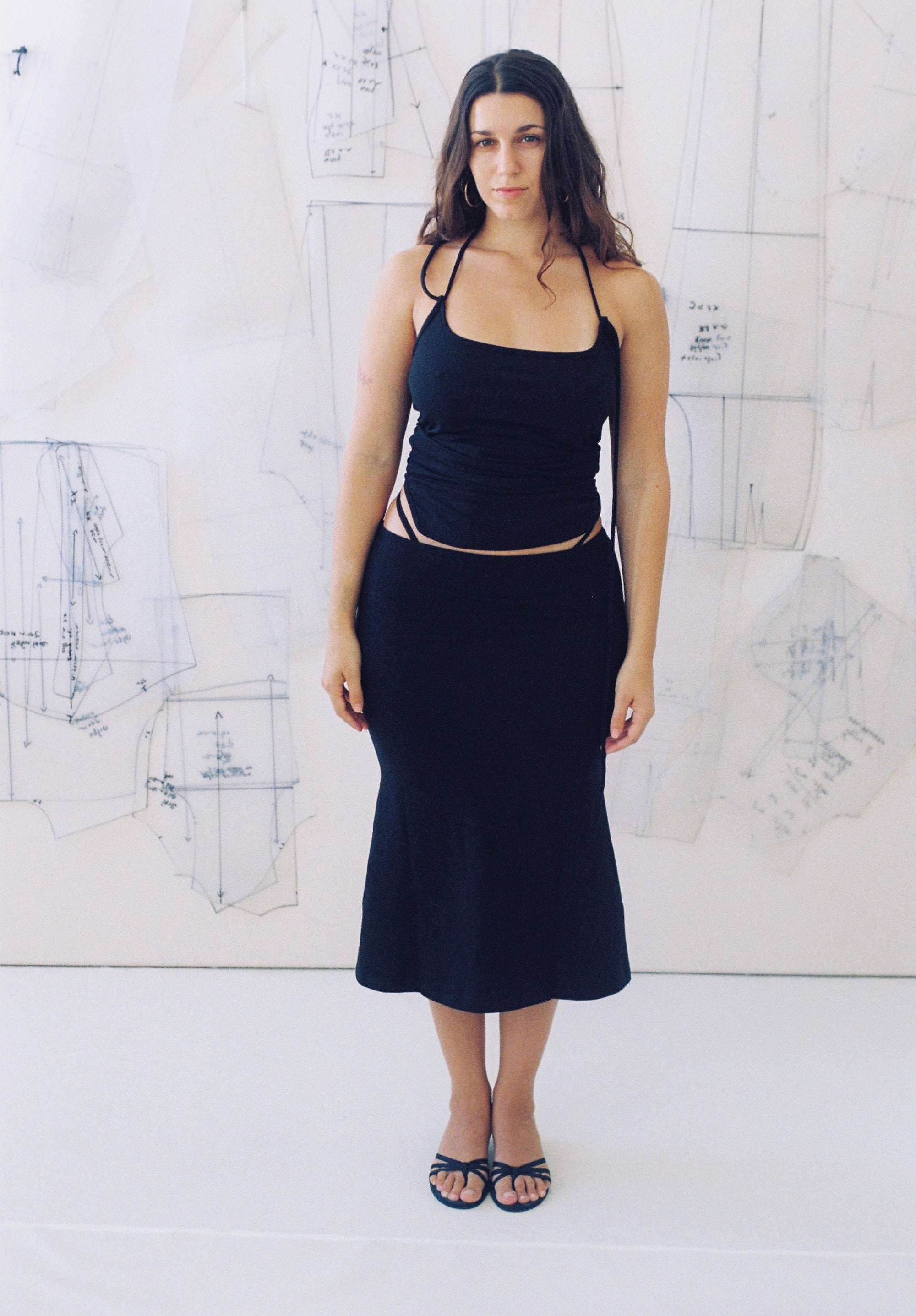 Adaptable Spaghetti Tank- Black