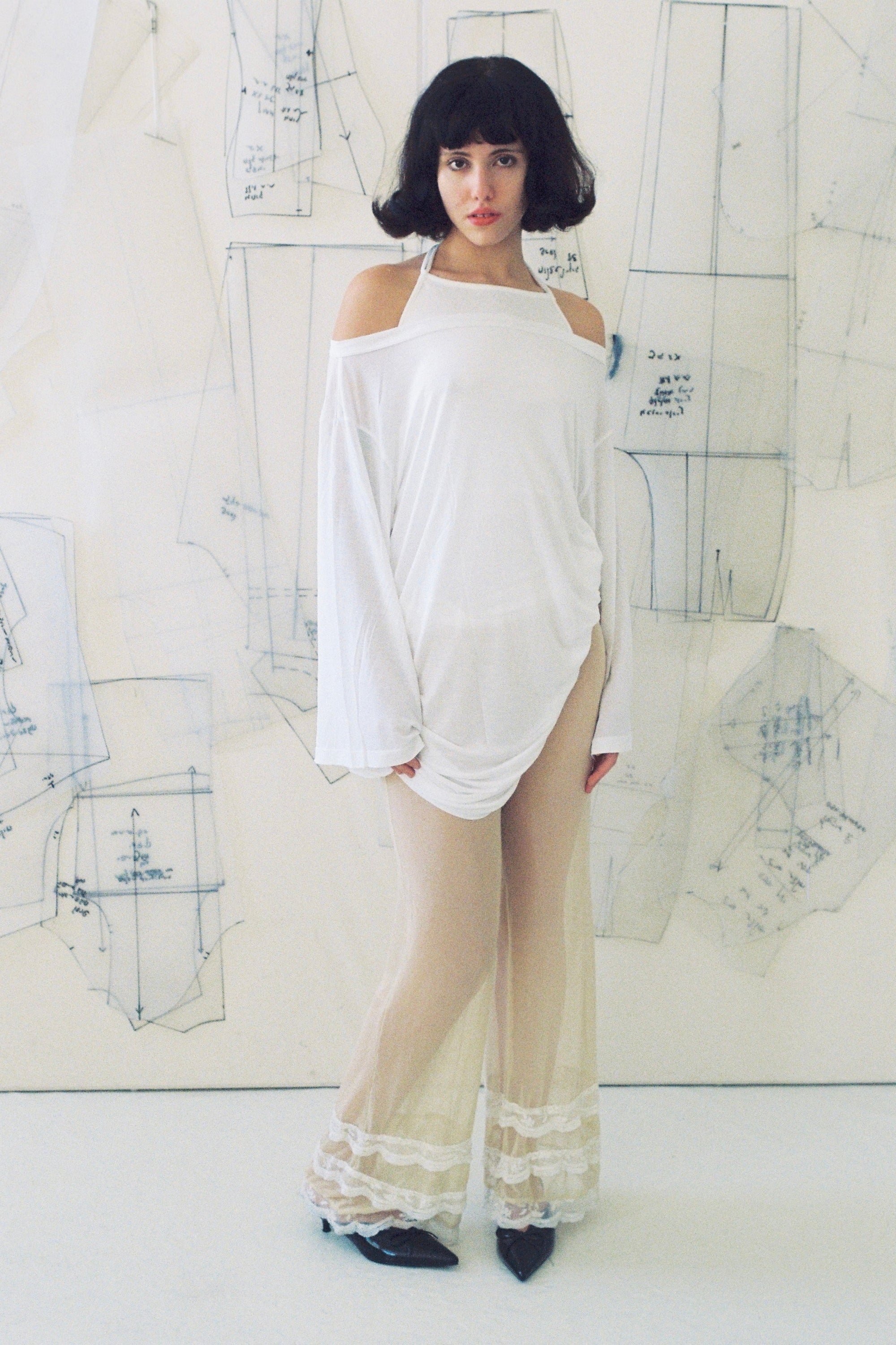 Playground Mini Tee Dress - White