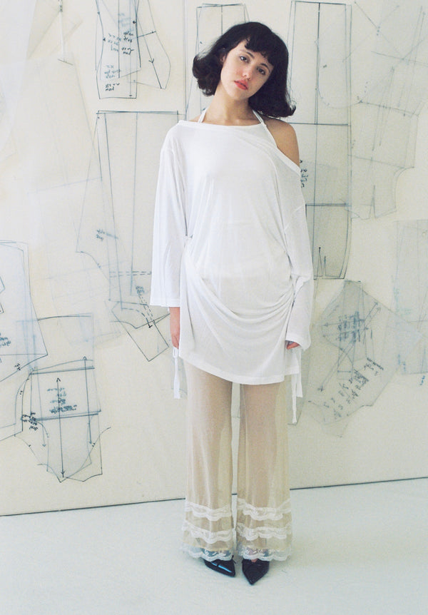 Playground Mini Tee Dress - White