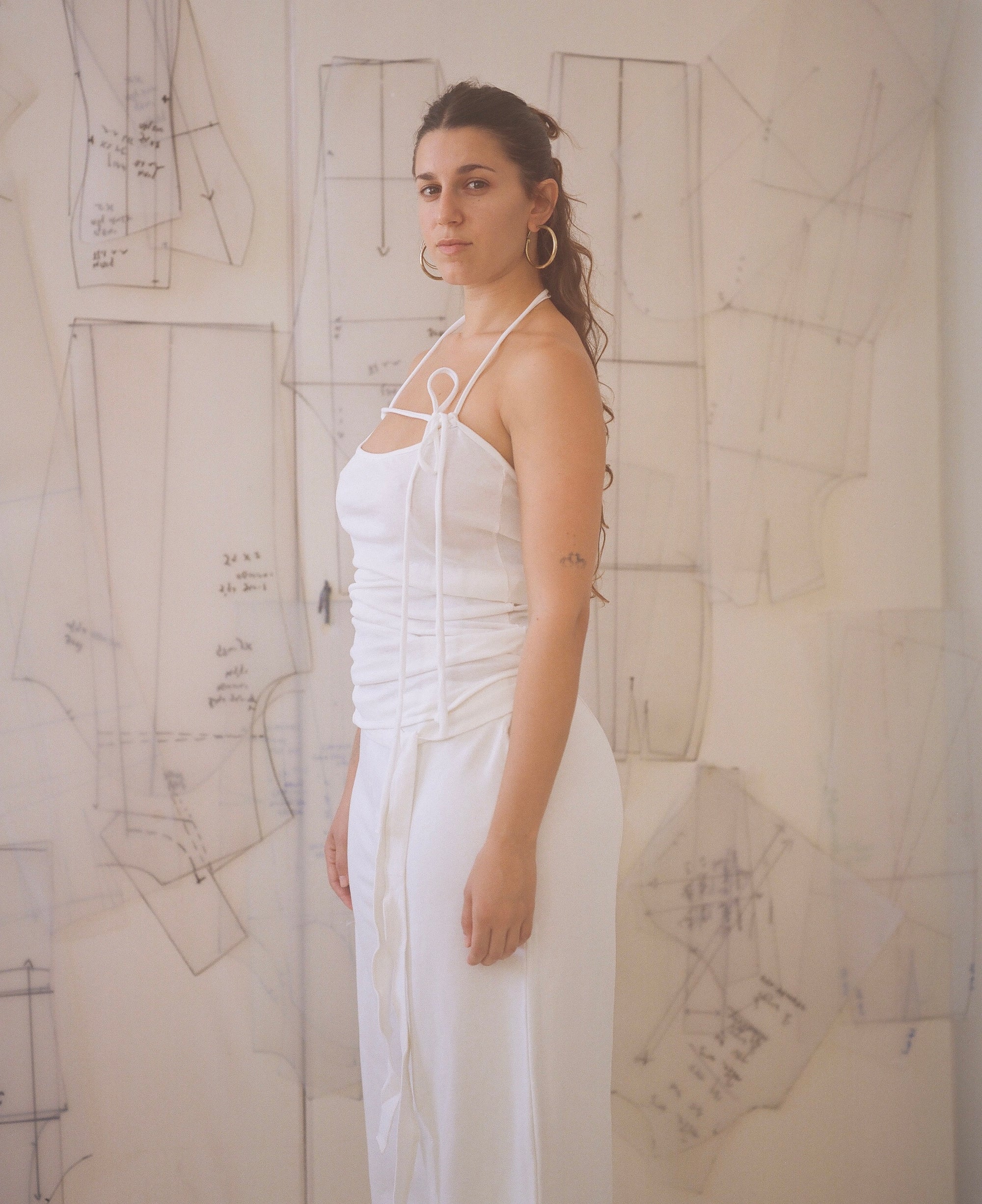 Adaptable Spaghetti Tank- Whit Fine Rib