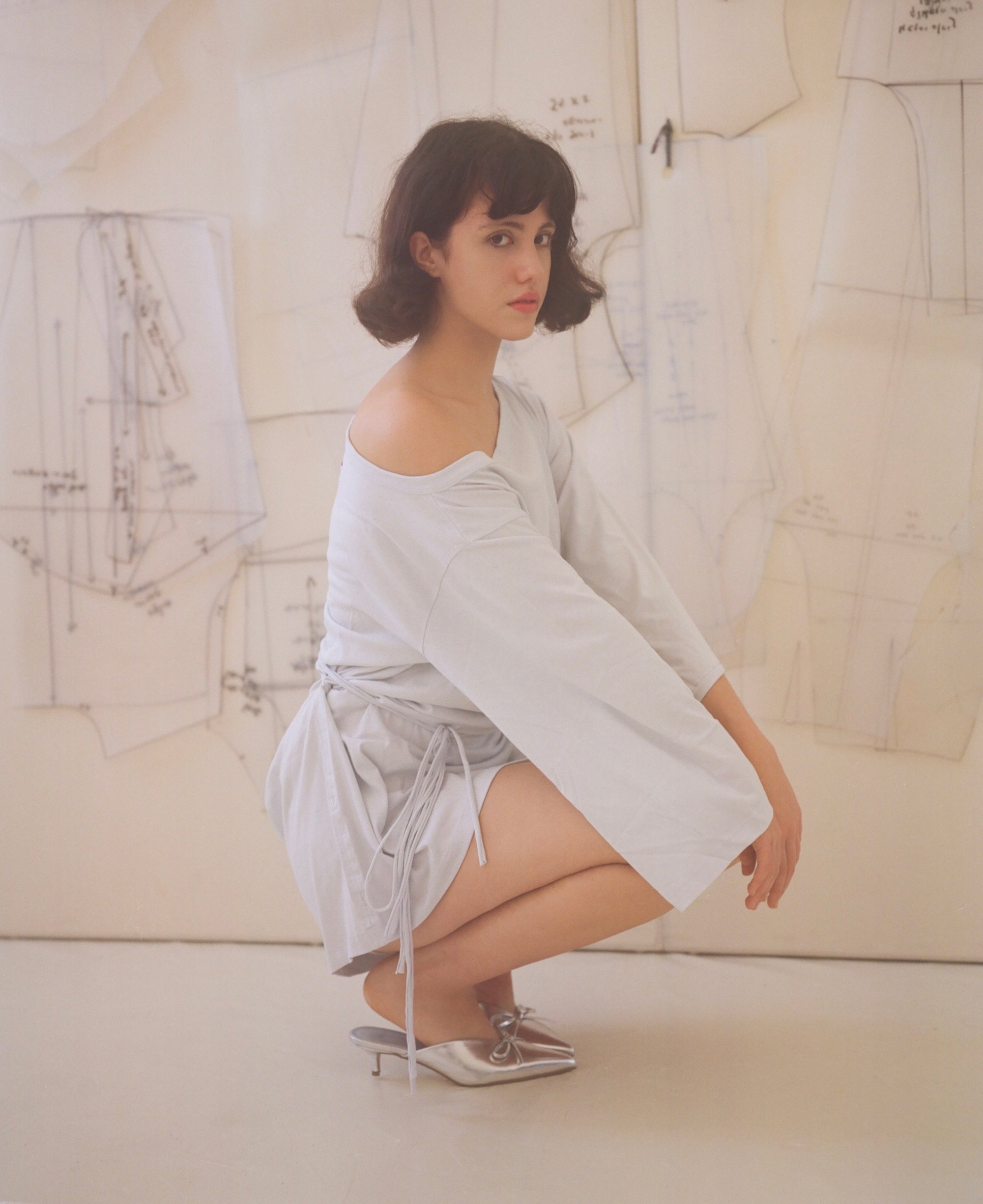 Playground Mini Tee Dress - Baby Blue