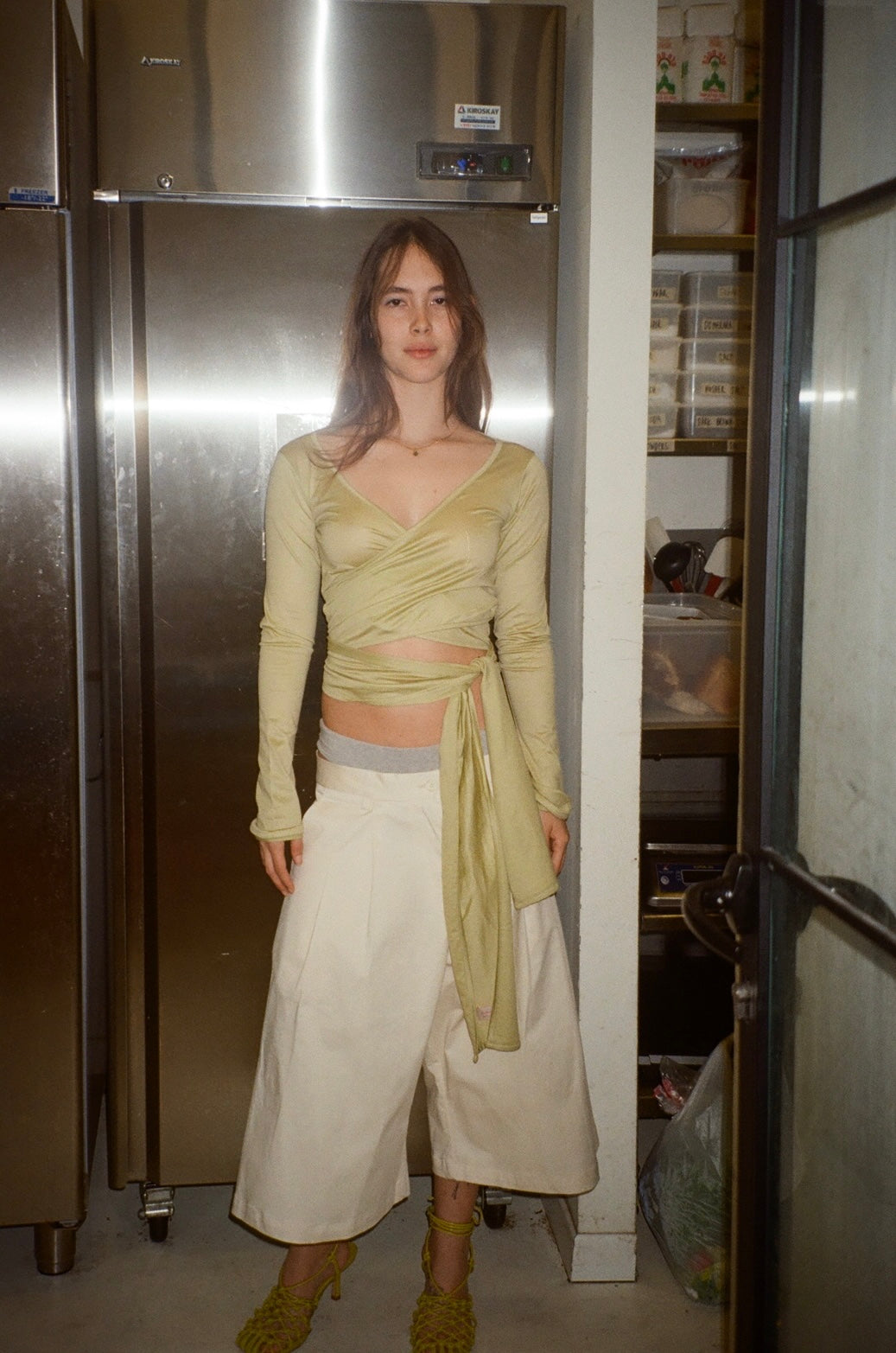 Wrap Long Sleeve- Soft green