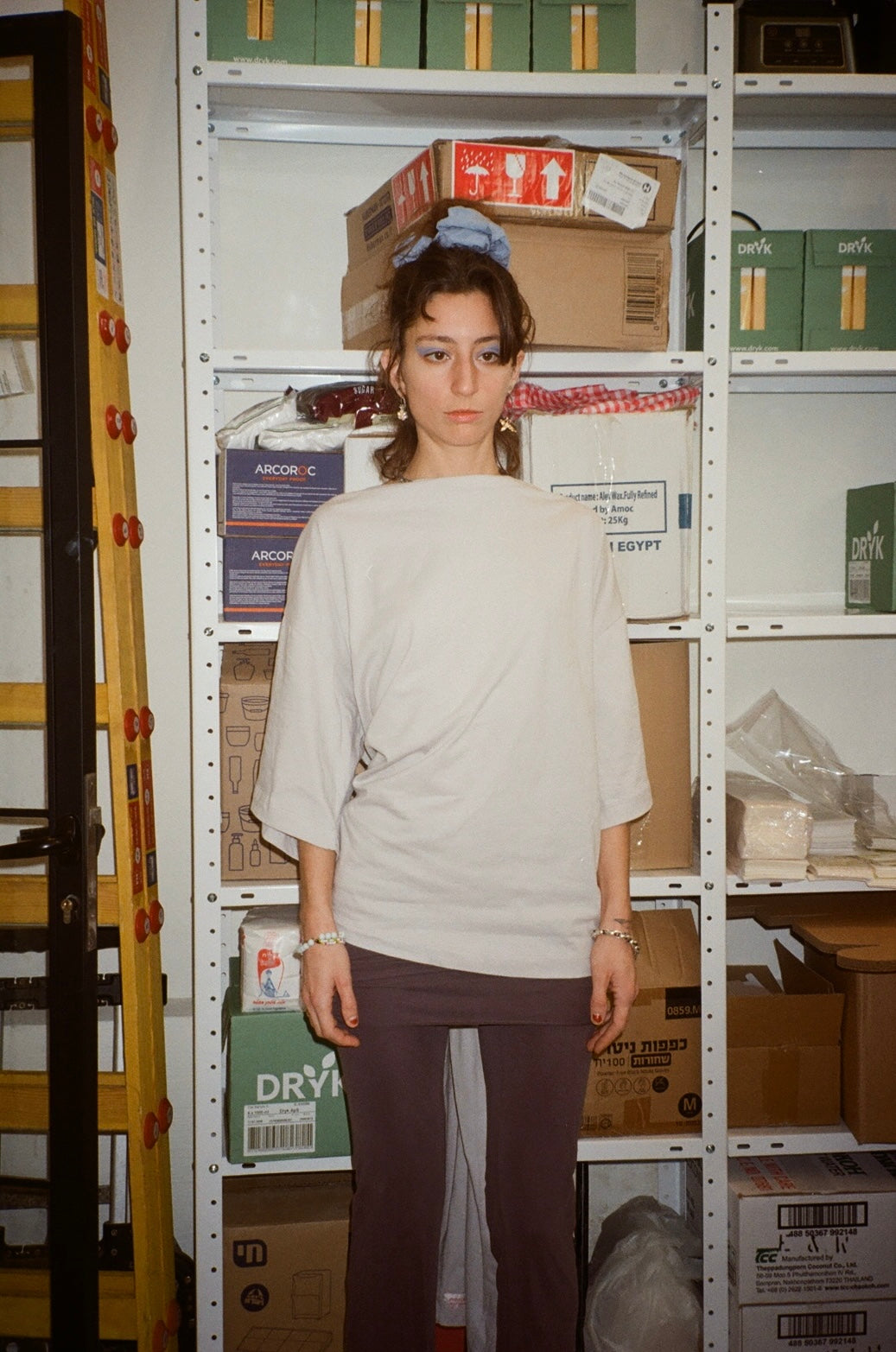 Oversized Wrap Tee- Ice