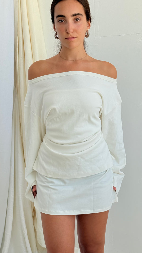 Playground Sweatshirt- White Jersey