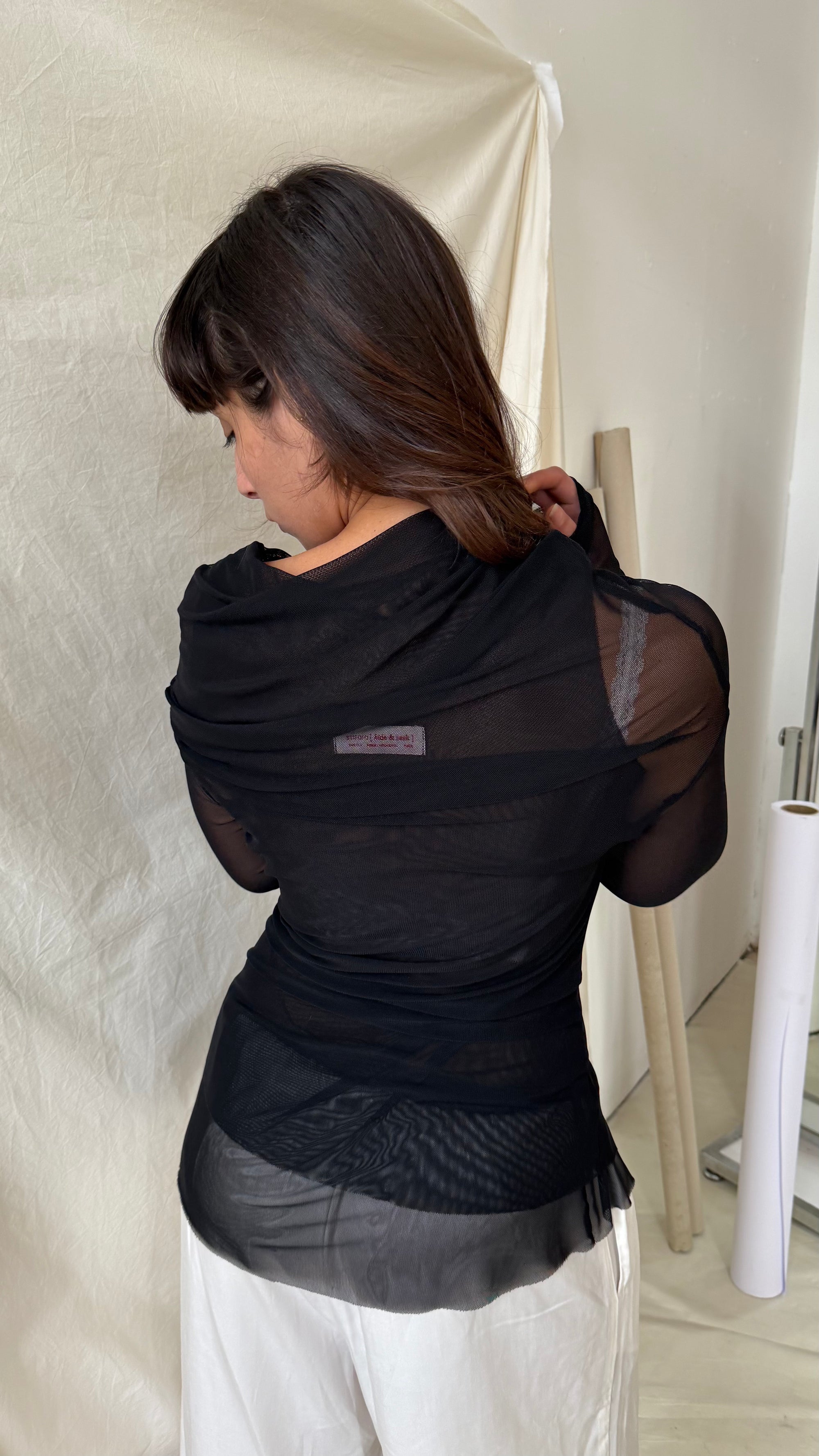 Double L.S- Black Mesh