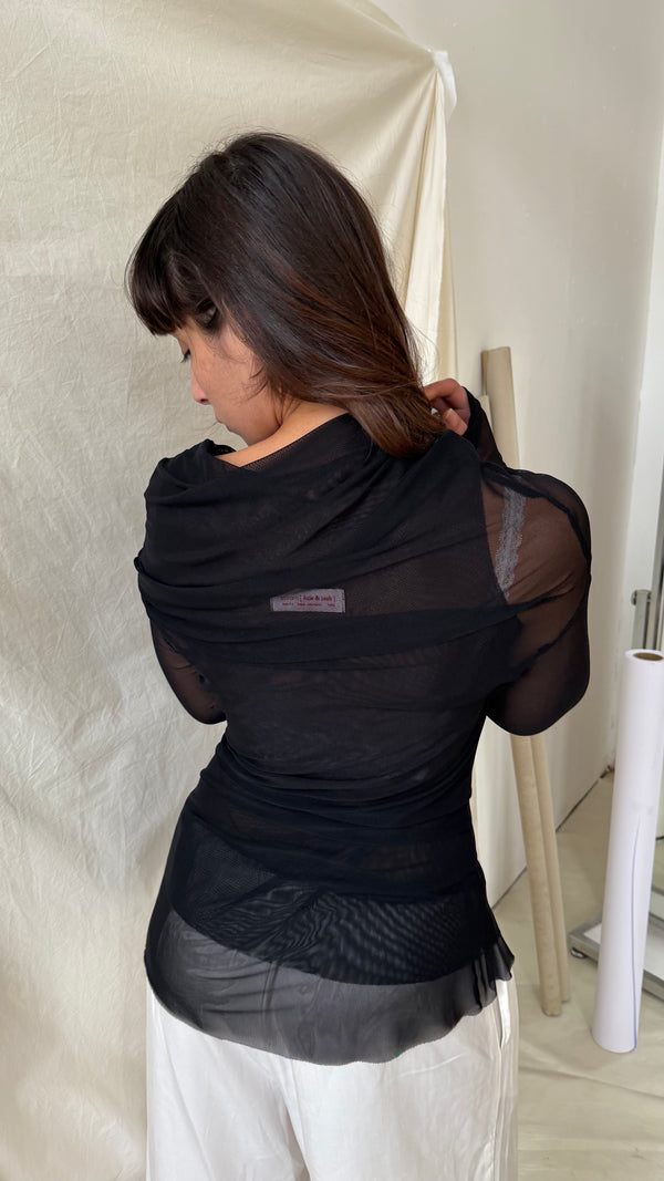 Double L.S- Black Mesh