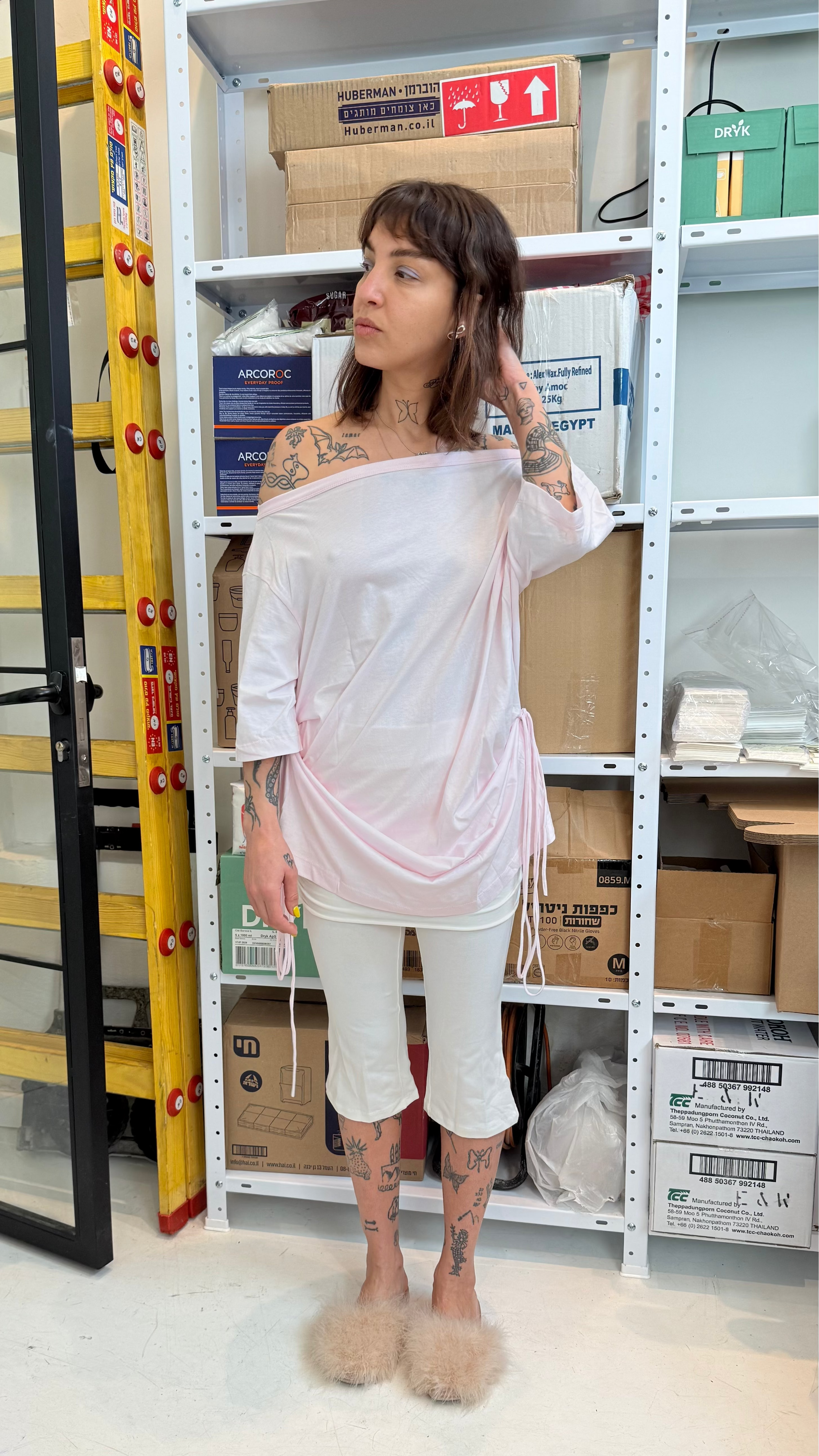 Playground Mini Tee Dress - Baby Pink