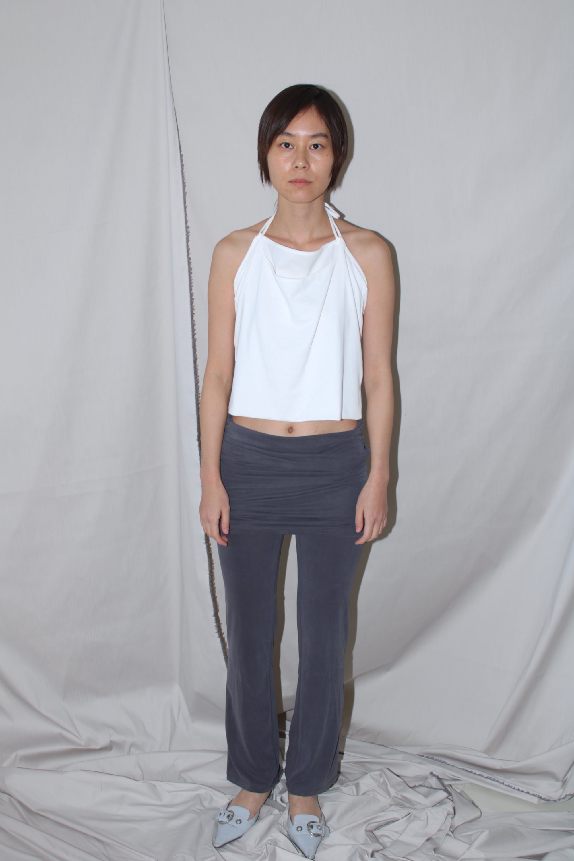 Adaptable Spaghetti Tank- Whit Fine Rib