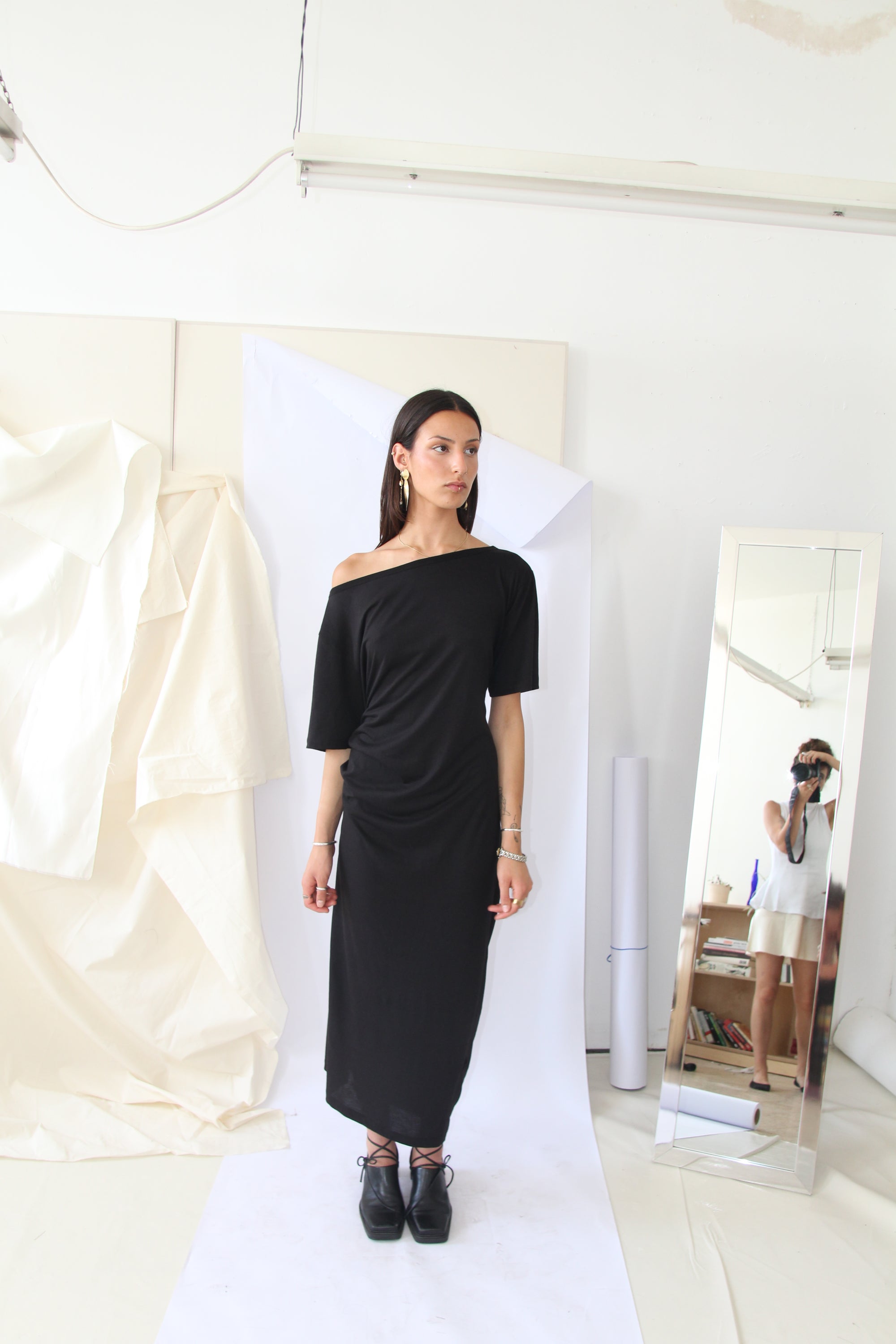 Playground Tee Dress- Black
