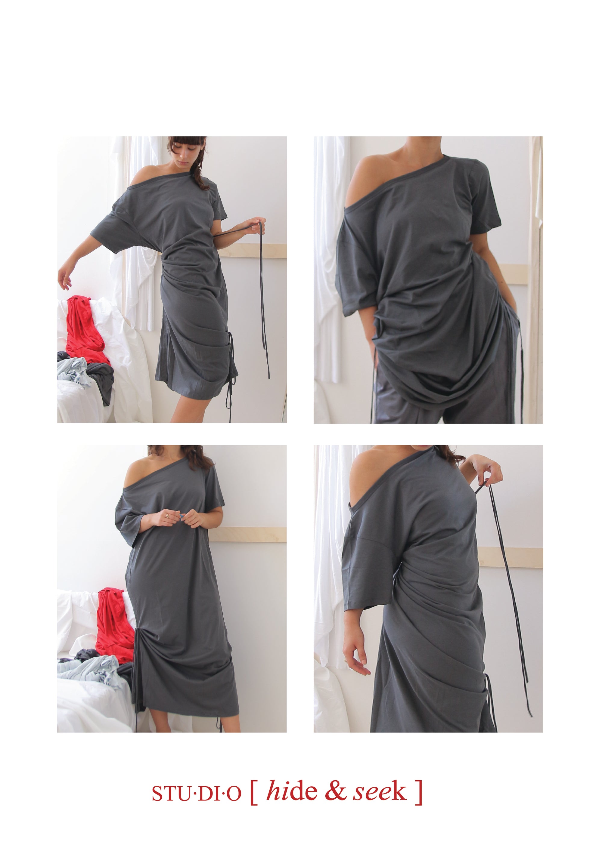 Playground Tee Dress- Black