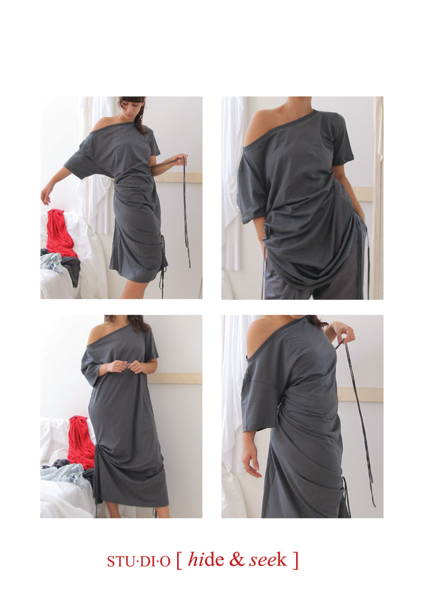 Playground Tee Dress- Black