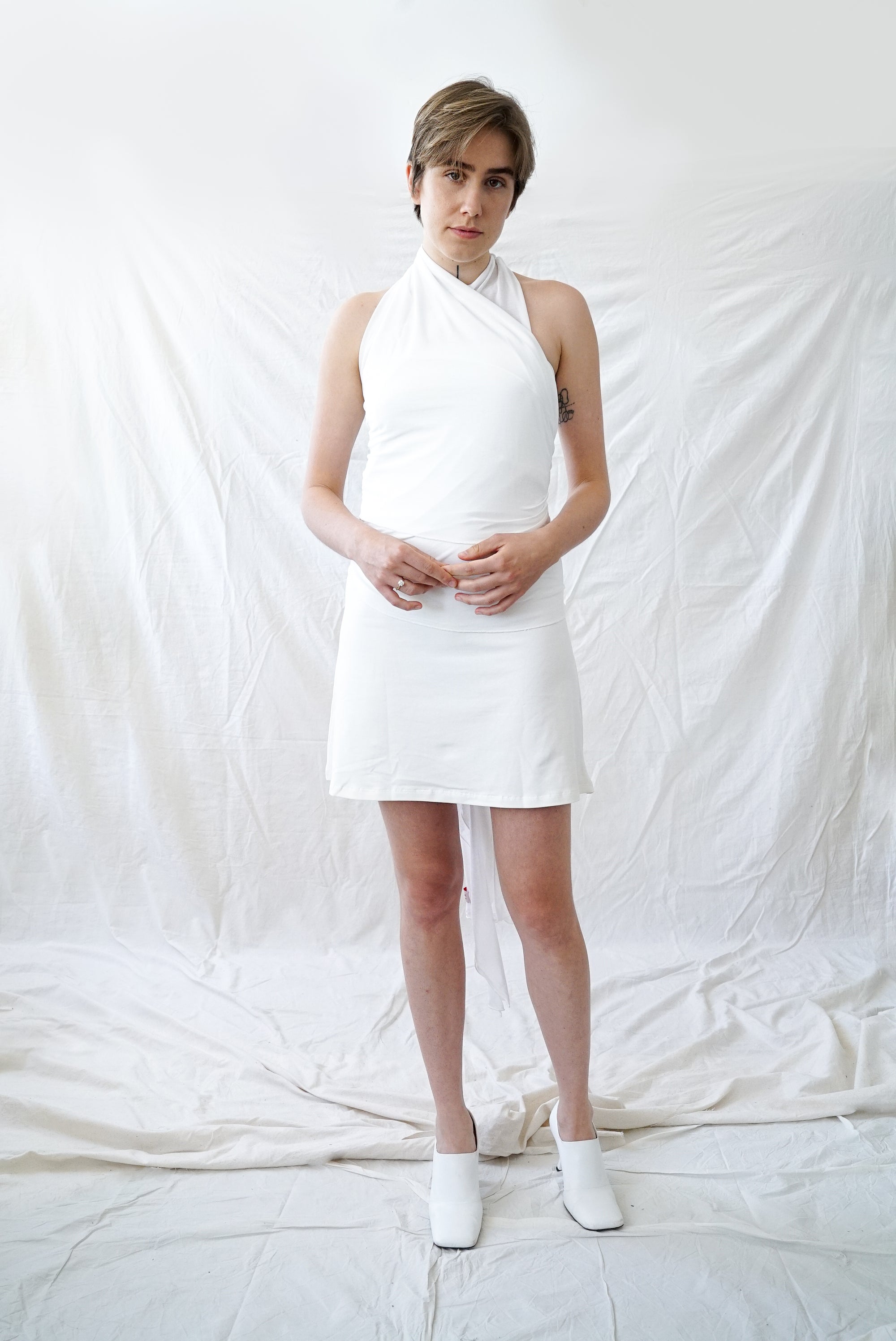 Skin Wrap Top- White